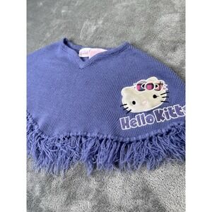 Vintage Sanrio Hello Kitty Poncho Size 5 Y2K Purple